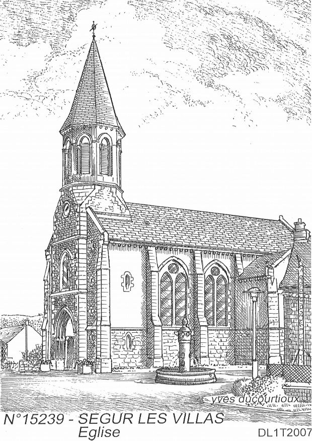N 15239 - SEGUR LES VILLAS - église